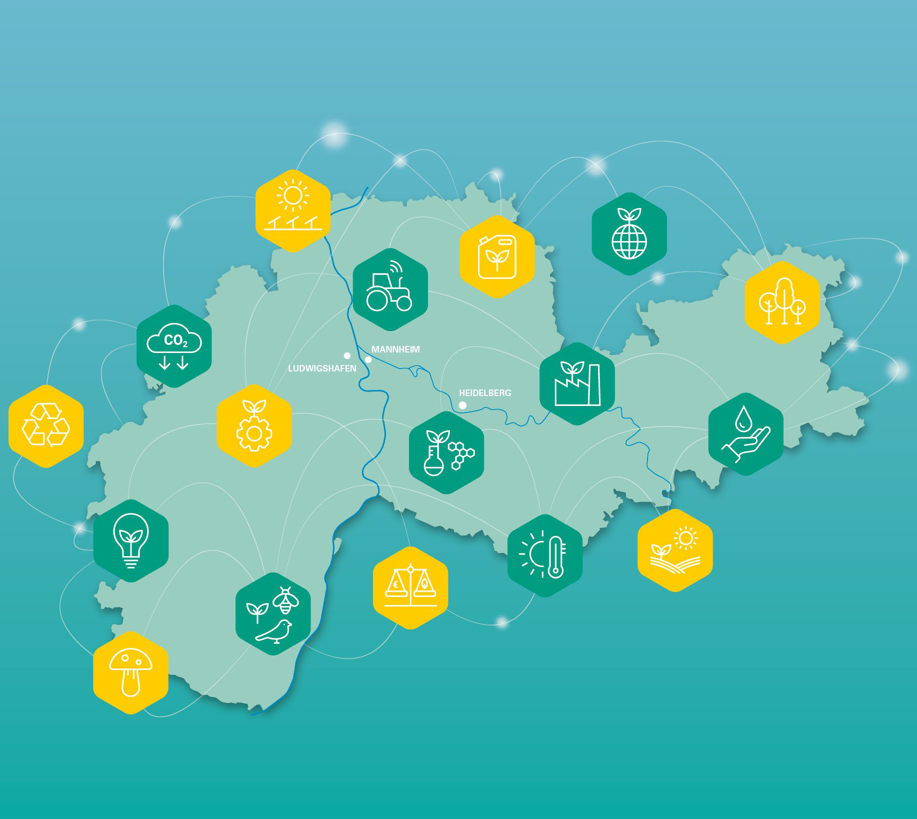 Map Metropolregion Rhein Neckar